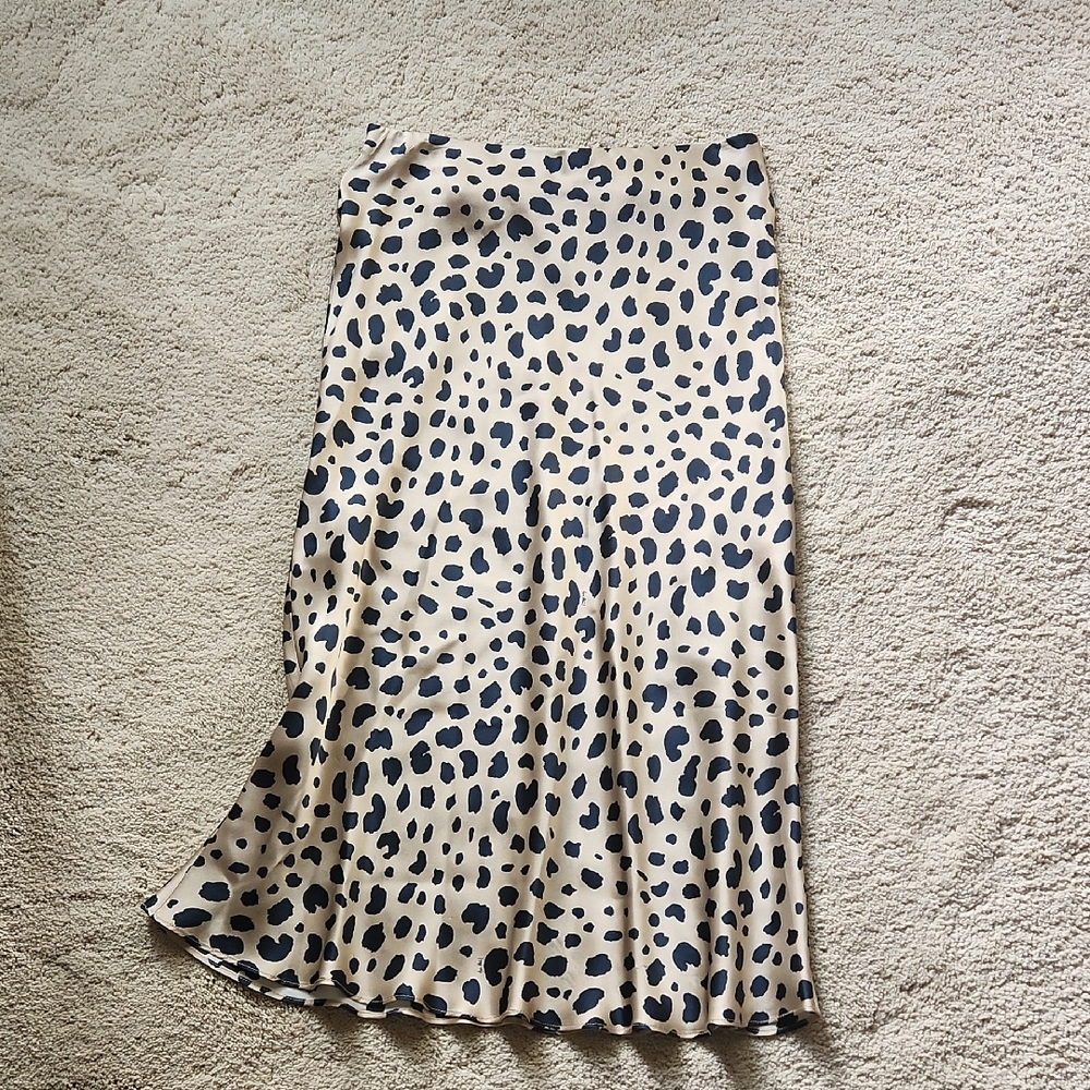Realisation Par Silk Leopard Skirt